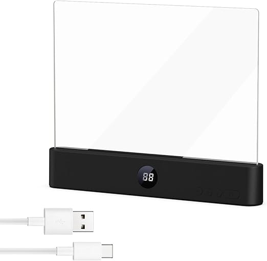 Rechargeable LED Book Reading Light – Flat Panel Reading Lamp with USB Charging, 3 Color Modes, Timer & Eye Protection