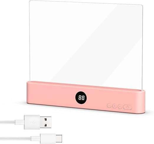 Rechargeable LED Book Reading Light – Flat Panel Reading Lamp with USB Charging, 3 Color Modes, Timer & Eye Protection